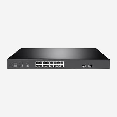 Layer 2 16 Port Gigabit PoE Managed Switch With 2 Gigabit SFP Ports SR-SG2218FP