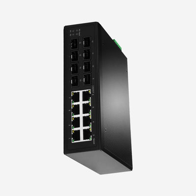 802.1Q VLAN Industrial Managed Ethernet Switch 8GE 8SFP 32Gbps
