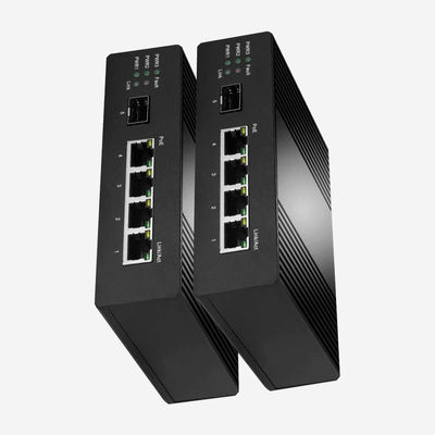 IP30 IGMP Snooping Industrial Gigabit Poe Switch With 4 Ethernet Ports 1 SFP Fiber Port