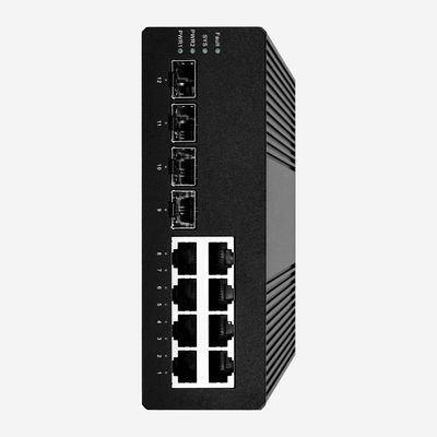 ERPS Fast Ring Layer 2+ Network Switch With 8 Ports And 4 SFP Fiber Ports, ACL, QoS