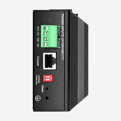 DIN Rail Mount Industrial L2+ Switch With 4 Gigabit RJ45 Ports And 2G SFP