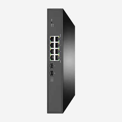 2 SFP Smart 8 Port Poe Switch For Ip Cameras Storm Control
