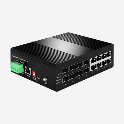 STP, RSTP, MSTP Spanning Tree, 8 Ports Industrial Layer 2+ Managed Gigabit PoE Switch With 8 Gigabit SFP Ports