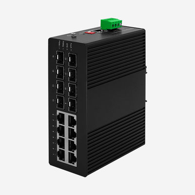 STP, RSTP, MSTP Spanning Tree, 8 Ports Industrial Layer 2+ Managed Gigabit PoE Switch With 8 Gigabit SFP Ports