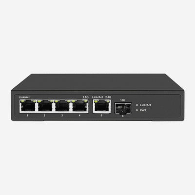 4 PoE RJ45 And 1 RJ45 2.5Gbps Layer 2 Managed Switch 2.5 Gigabit Switch With 1 10gb SFP+