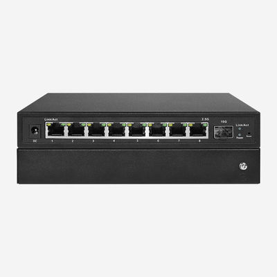 8 RJ45 Data Transfer 2.5Gbps Gigabit Switch With 1 10G SFP+, Store And Forward Architecture