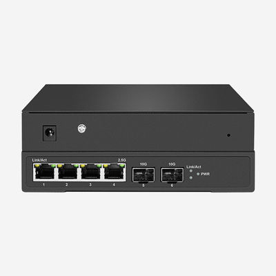 4 2.5G Web Smart Switch With 2 10g SFP+ Ports, IEEE 802.3x Flow Control With 9K Bytes Jumbo Frame