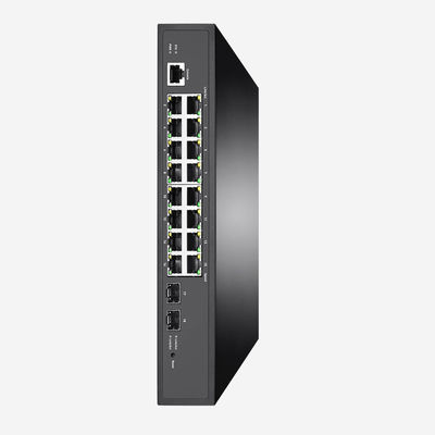 IPV6 Layer 2+ Managed Gigabit Switch 2 SFP Fiber 16 RJ45 Ports IEEE 802.3az