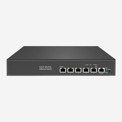 Velocidade de transferência de dados com 10GB PoE Ethernet Switch SSH Security, 5 10Gbps RJ45 Port