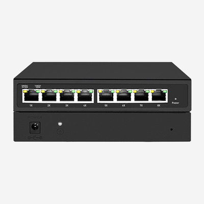 12VDC/1A 8 10/100/1000Mbps RJ45 Smart Switch For 16Gbps High Bandwidth Needs