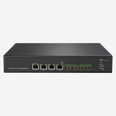 4 10Gbps RJ45 Solução de rede de comutação Ethernet não gerenciada com desempenho de velocidade e taxa de encaminhamento 238,10 Mpps